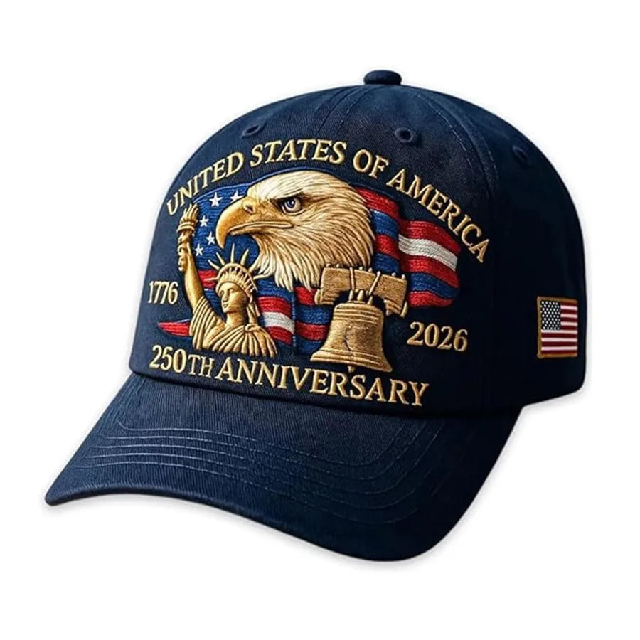 Breathable Patriotic Baseball Cap US Anniversary Tribute Hat Washed