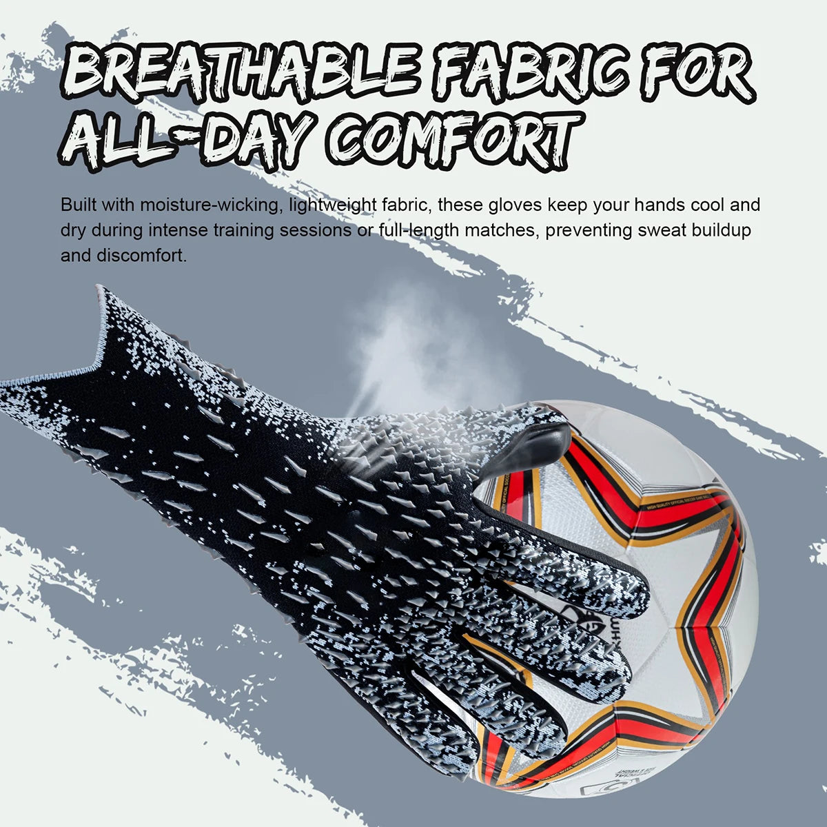 Soccer Goalie Goalkeeper Gloves for Youth & Adult, Enhanced Latex Palm Grip,Suitable for Game & Training