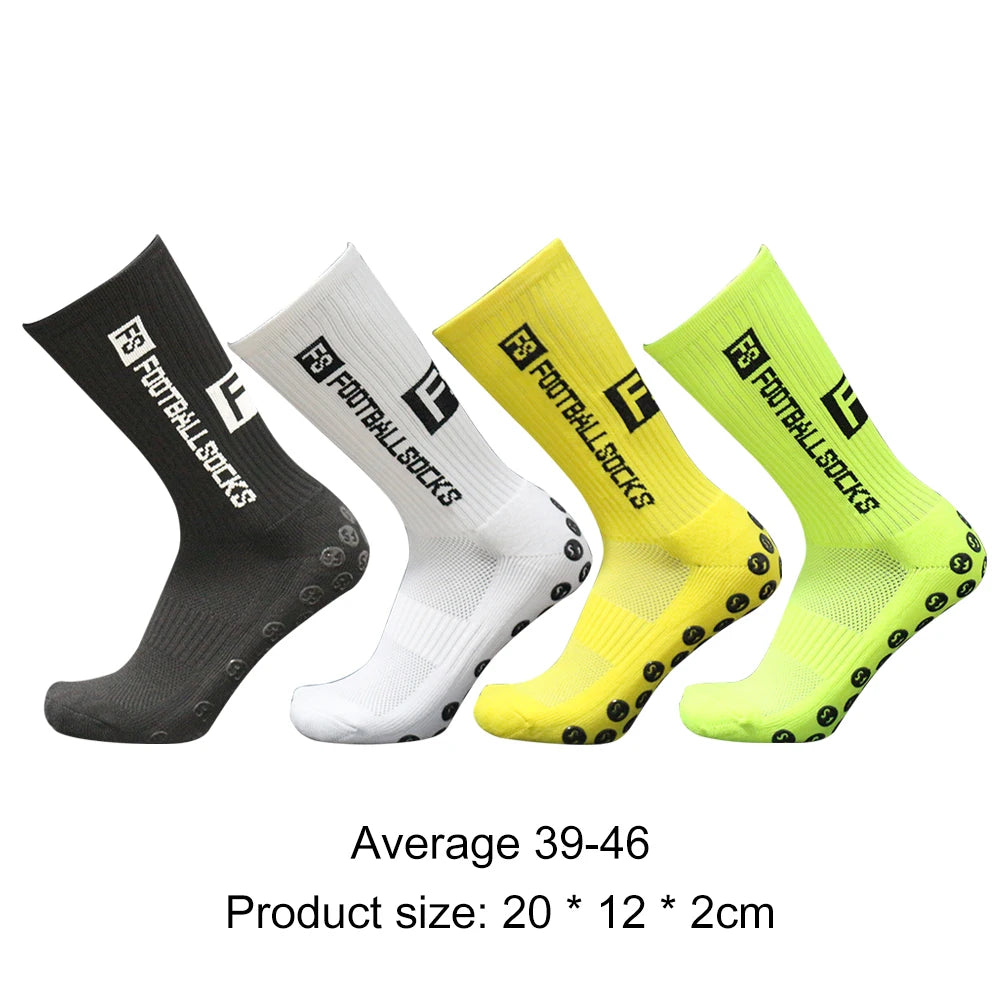 1 Pair Professional Dispensing Soccer Socks Unisex Round Non Slip Sports Suction Gripper Socks Cycling Sportswear