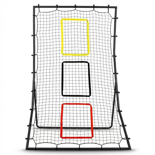 Softball Baseball Back Net - 6 x 4 Feet Rebounder for Pitching and Fielding, 3 Goal Zones
