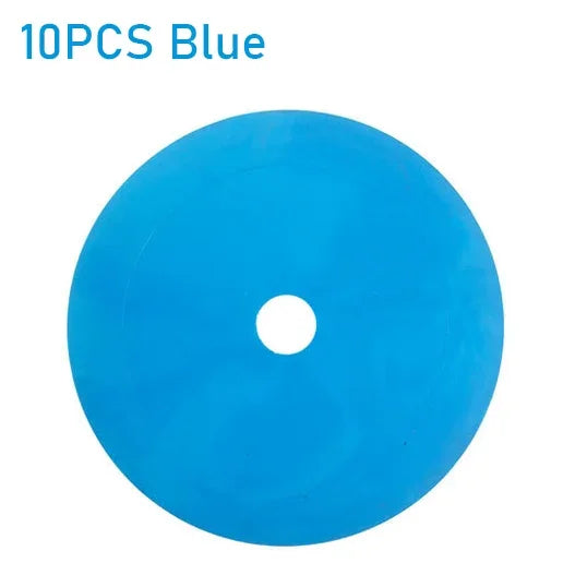 10 Pack Soccer Flat Cones Discs For Speed Agility Training