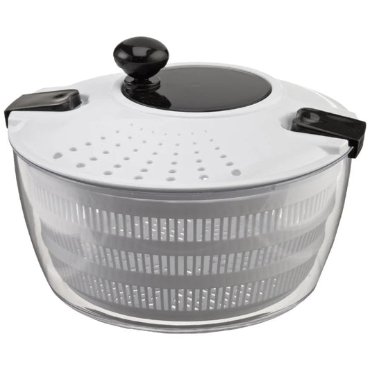 Salad Spinner with Locking Lid High Speed Knob Straining Bowl Colander Fruits and Vegetables Easy Salad Preparation