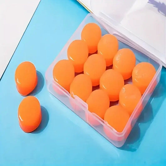 12 Pieces Silicone Reusable Sleep Ear Plugs - For Concerts, Swimming, Shooting, Snoring, Airplanes