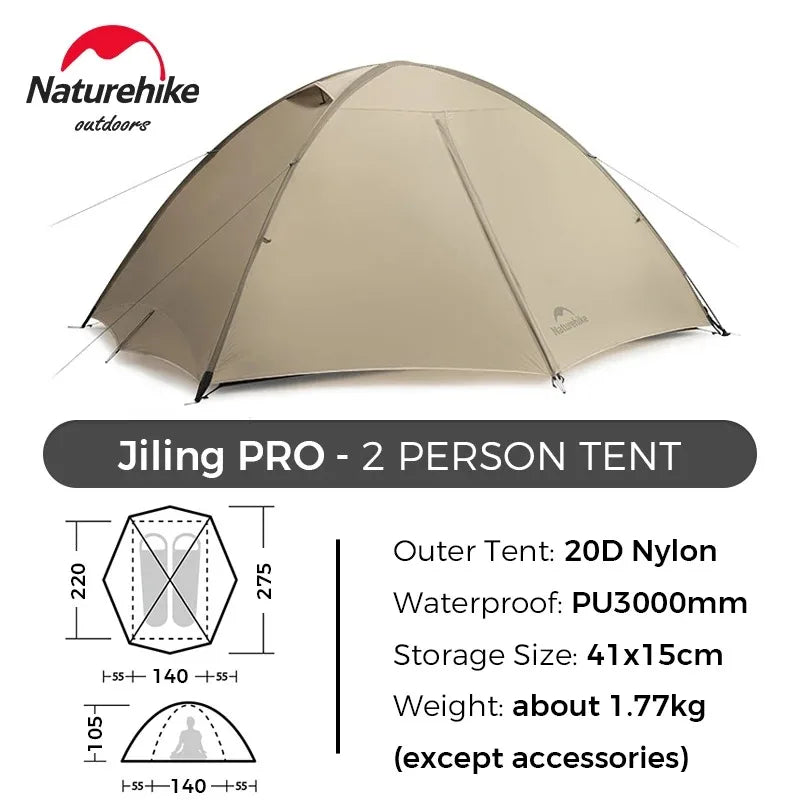 Naturehike Giling PRO 4-Season Dome Tent for Hiking