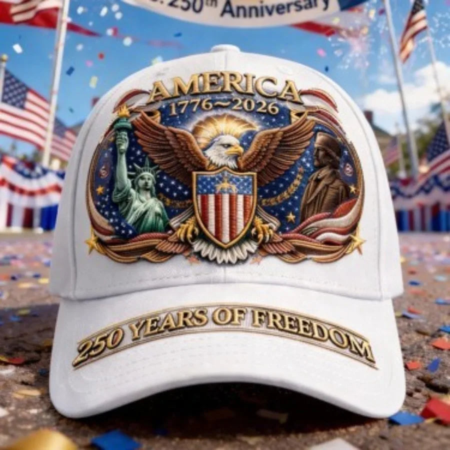 Breathable Patriotic Baseball Cap US Anniversary Tribute Hat Washed