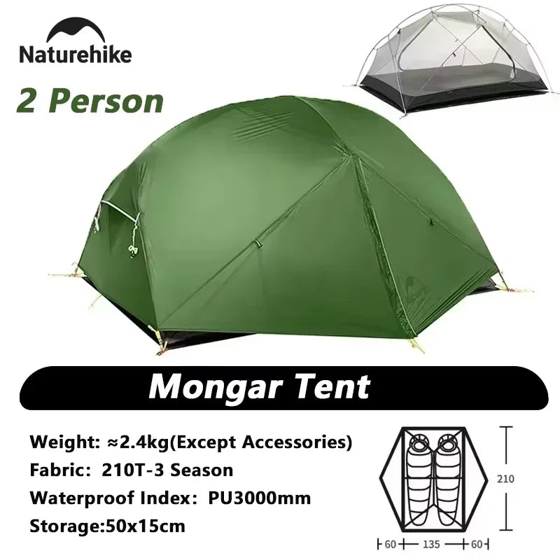 Naturehike Mongar Two Person Ultralight Camping Tent