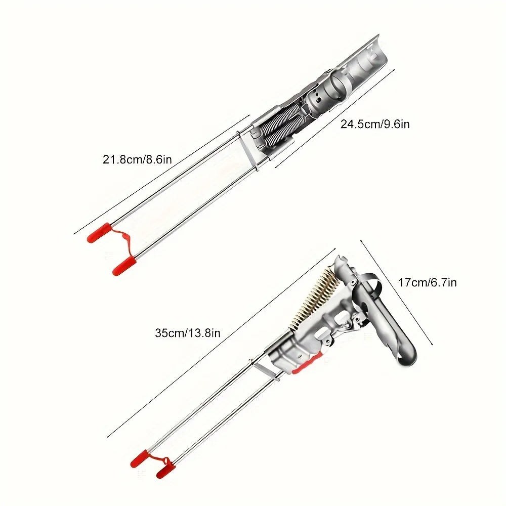 Automatic Spring Fishing Rod Holder Adjustable Folding Stainless Steel 2Pack