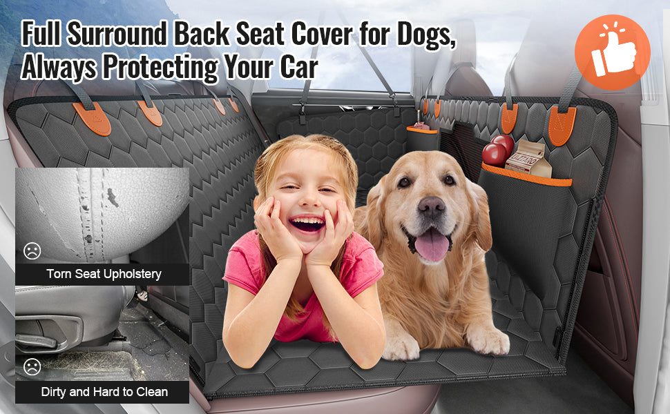 SucceBuy Back Seat Extender Dog Car Hammock