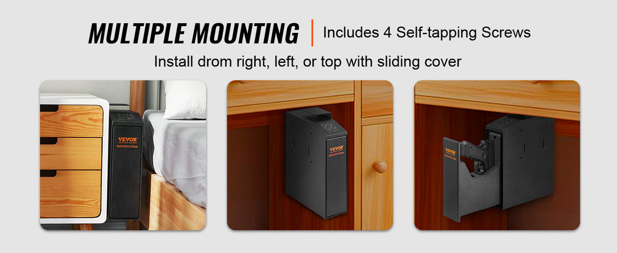 SucceBuy Biometric Pistol Safe with Quick Access and Silent Mode