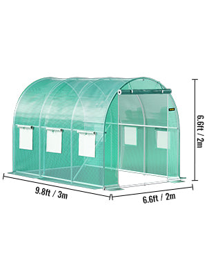 VEVOR Walk-In Tunnel Greenhouse With Galvanized Frame Waterproof Cover