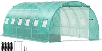 VEVOR Walk-In Tunnel Greenhouse With Galvanized Frame Waterproof Cover
